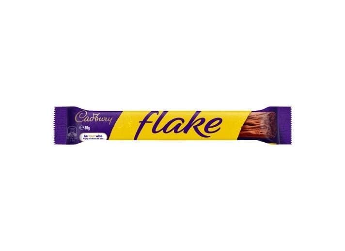 Image of Cadburys Flake Crumbly Chocolate Bars - Rich Dairy Milk Taste Each 15g Pack of 4 (UK)