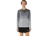 ASICS Women's Seamless Long Sleeve TOP Apparel, M, Carrier Grey/Glacier Grey