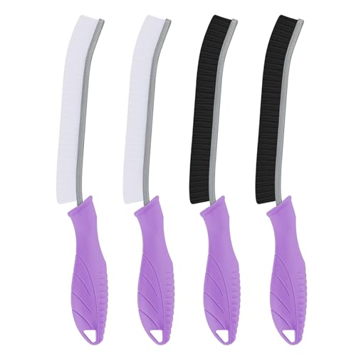 TQRR Brosse Toilettes WC - Brosses de Nettoyage à Poils Durs, Brosse Joint Carrelage Montage Mural, Outil de Nettoyage pour Évier de Cuisine, Baignoires (4,...