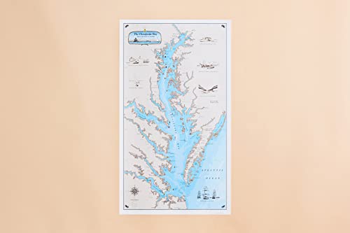 Sealake Products The Original Chesapeake Bay Chart: Harve De Grace to Norfolk (Paper)