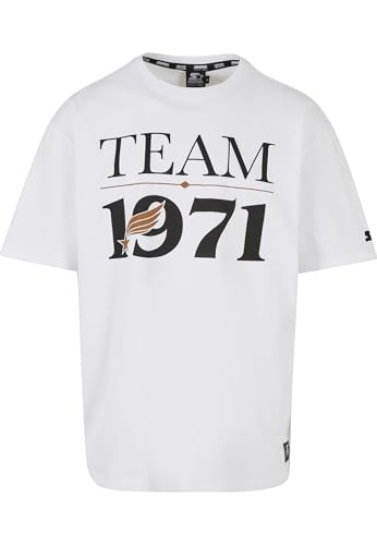 Starter Black Label Men's Starter Team 1971 Oversize Tee T-Shirt, White,