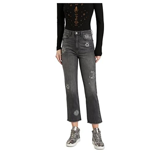 Desigual Womens Denim_LAGUN Jeans, Black, 44