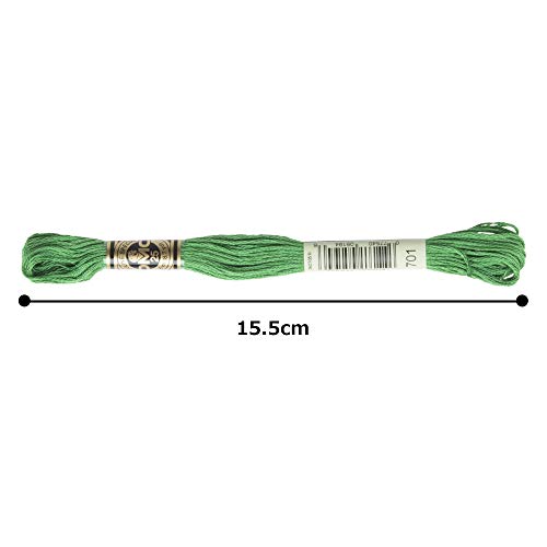 Image of DMC 6-Strand Embroidery Cotton Floss, Light Christmas Green