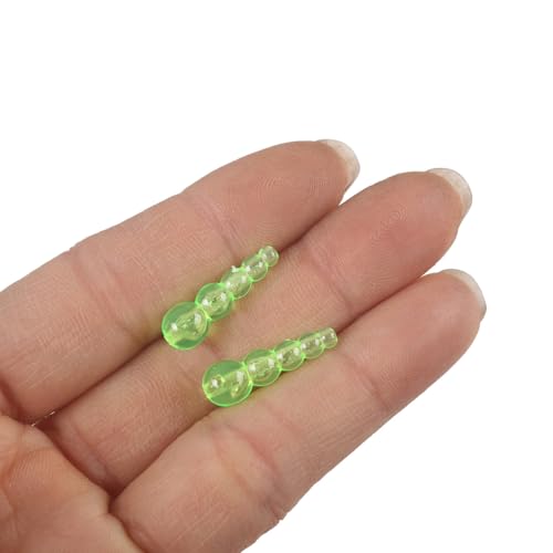 Set 250 cuentas pesca plástico duro multicolor 1.9 cm miniatura 4