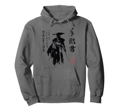 Ghost Of Yotei Atsu Sketch Distressed Wanted Poster Pullover Hoodie