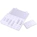 D-BUY 36 Grids Clear Plastic Jewelry Box Organizer Storage Container with Adjustable Dividers 10.8 x 6.9 x 1.7 inch(Clear Color, 1 Pack, 36 Grids)