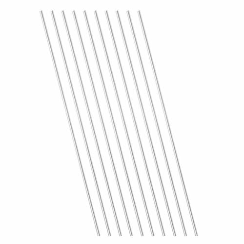 10本入り 304ステンレス鋼丸棒 直径1mm 長さ300mm ステンレス鋼ロッド 金属のソリッドシャフト棒 DIYクラフト製作用 模型車 ヘリコプター 飛行機用の画像