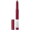 Maybelline Super Stay Ink Crayon Lipstick Makeup, Precision Tip Matte Lip Crayon with Built-in Sharpener, Longwear Up To 8Hrs, Make It Happen, Berry Red, 1 Count