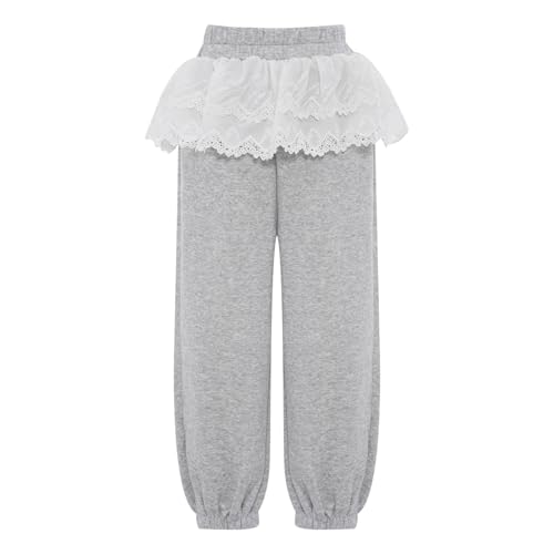 JEYPINMI Kids Girl's Bowknots Baggy Trousers Fashion Athletic Pants Y2K Wide Leg Sweatpants with Pockets3