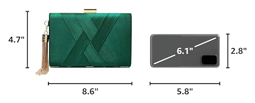 Image of CARIEDO Women's Evening Handbag Clutch Bridal Purse for Wedding Prom Night Out Party