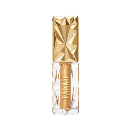 Image of Lakme Be-jewel Satin Eye Tint | One-Step Liquid Eyeshadow | Air light Mousse Texture |Waterproof - 04 Gold Rush 4.5ml