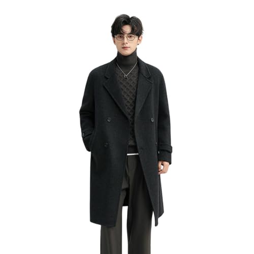 Manteau long homme hiver en laine : le trench large contre le froid
