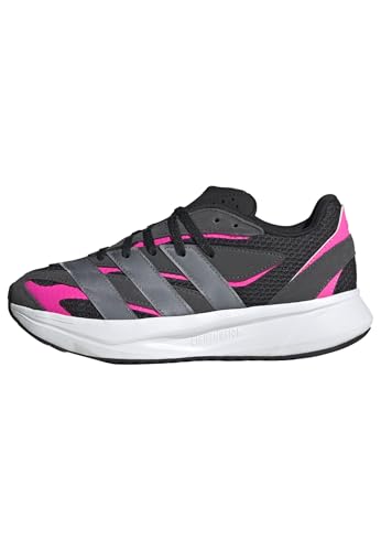 adidas Unisex-Kids Lightblaze, Black/Iron Metallic/Lucid Pink, 7