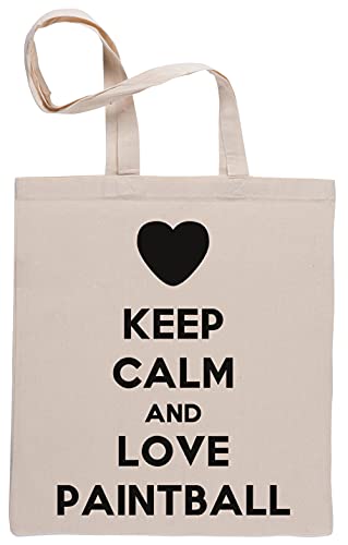Capzy - Keep Calm and Love Sac de courses pour paintball Beige