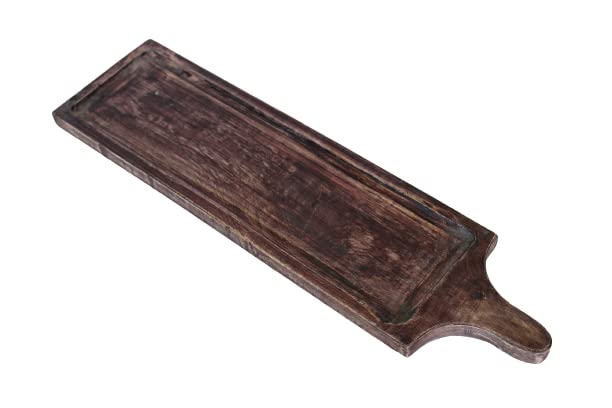 The Rustic Journey Wooden Starter Serving Tray, Hand Craved Wooden Tray, Home Decor Tray, Serving Tray Home, Kitchen & Dining Table décor