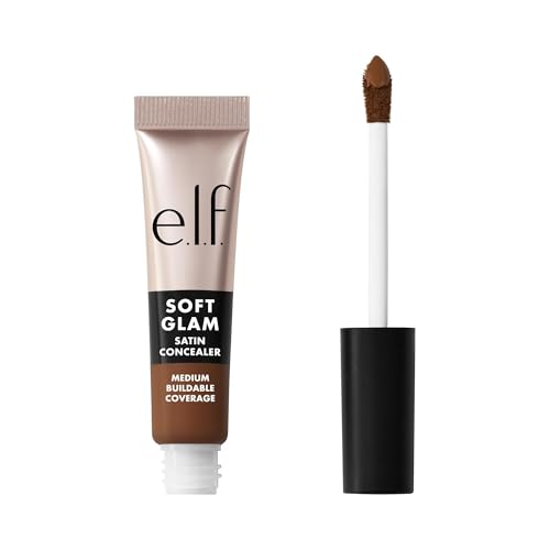 Image of e.l.f. Soft Glam Satin Concealer, Medium Coverage For Blemishes & Under-Eye, Crease-Resistant, Long Lasting, Vegan & Cruelty-Free, 54 Deep Neutral
