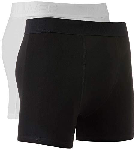 Kit com 2 cuecas Boxer ,Malwee Liberta, Masculino, Branco/Preto, GG