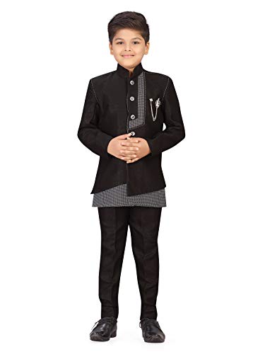 Image of AJ DEZINES Kids Indo Western Sherwani Set for Boys