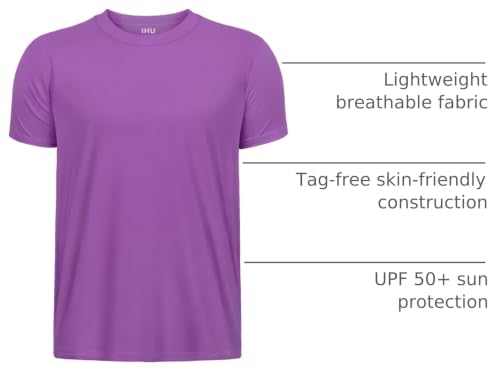 Image of Boys Neon Shirts Dry Fit Athletic T Shirts UPF 50+ Performance Cooling Shirt Short Sleeve Rash Guard Kids Top for Boys Girls