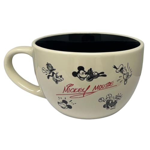 Tasse large Topolino Disney en céramique, bol pour petit-déjeuner 740 ml pour enfants