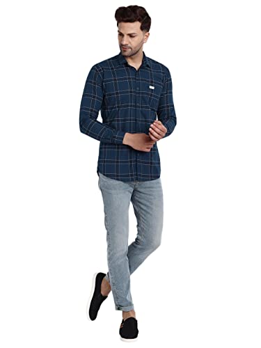 Majestic-Man-Slim-Fit-Cotton-Casual-Check-Shirt-for-Men