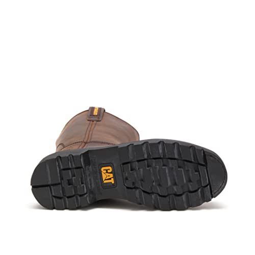 CAT Men's Revolver Pull-on Steel Toe Construction Boot, Brown, 12