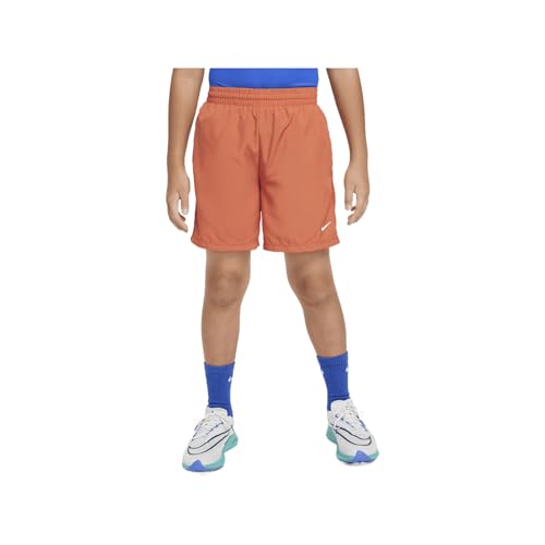 Nike Multi Big Kids' (Boys') Dri-FIT Training Shorts (Vintage Coral/White, DX5382-846) Size Large