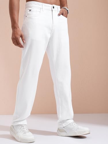 Image of Highlander Men's Straight Fit Jeans | Stretchable | Everyday Comfort & Style| Jeans for Man