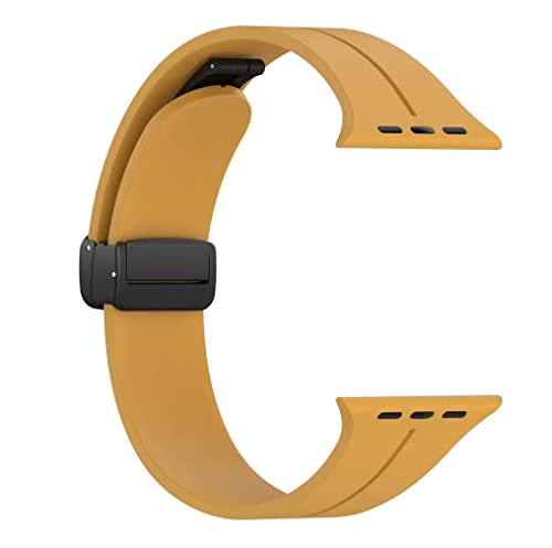 Image of Printme Silicone Sport Band Compatible with Apple Watch 38mm 40mm 41mm 42 mm 44 mm 45 mm 49 mm, Magnetic Clasp Adjustable Strap Compatible for iWatch Series SE Series 1-8