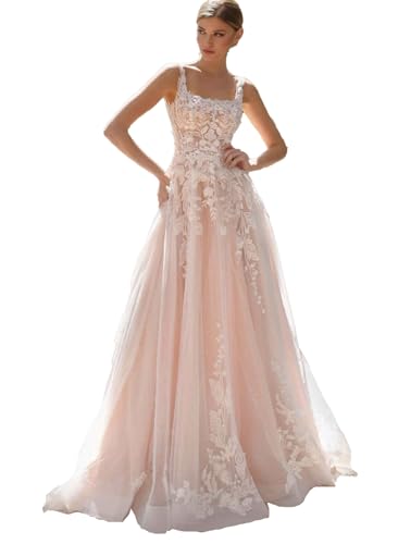 MKNDHRS Women's Corset Blush Pinik Wedding Dresses...