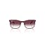 Matte Bordeaux on Rose Gold/Clear Gradient Dark Violet