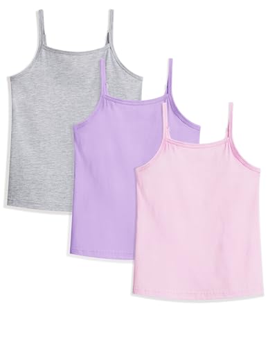Image of Auranso Girls Undershirts Toddler Camisole Adjustable Straps Cami Tank Tops