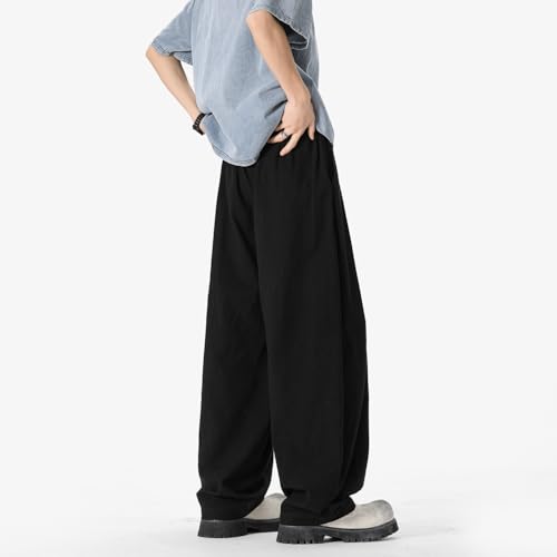 Seidarise Men's Linen Pant Japanese Hip Hop Sweatpants Harem Pants Sports Harem Baggy Wide Leg Cotton2