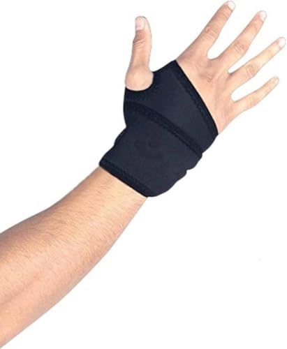 Image of ARPK Wrist Band for Pain Relief - Hand Wrist Support Brace & Bandage for Carpal Tunnel, Arthritis, Tendonitis - Gym, Badminton, Fitness Recovery - Fits Men Women, Left Right Hands (MULTI A)