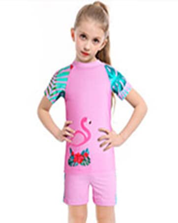 ZNYUNE Costume da bagno con stampa a 2 pezzi, top