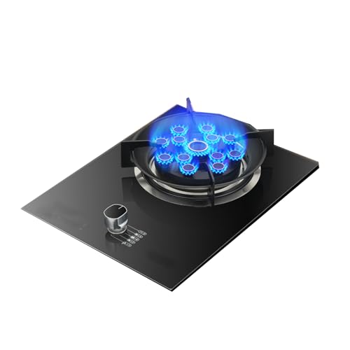 Placa De Gas, Estufa De Gas De 5,2 Kw, Fuego Feroz De 13 Cavidades Con Protección Contra Fallos De Llama, Cocina De Gas NG/LPG De Escritorio E Integrada For Acampar En Casa Al Aire Libre(LPG)
