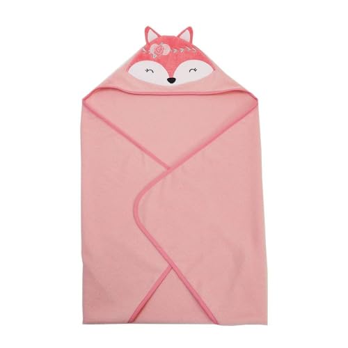 Image of JN&LULU Organic Cotton Fabric Hooded Towel for Kids & Toddlers, Ideal at Bath, Beach, Pool