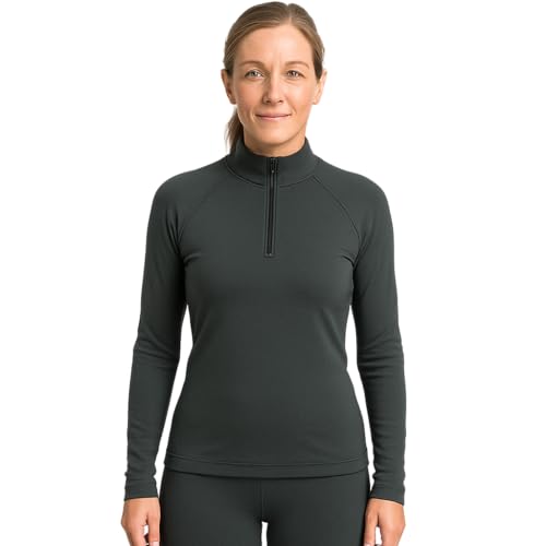 Lands' End Women's Thermaskin 1/4 Zip Top