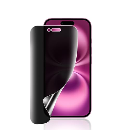 【覗き見防止】iPhone 16 Pro Max フィルム 指紋防止 気泡防止 TPU素材 アイフォン16プロマックス 保護フィルム 自動吸着/ガイドツール付き/撥水撥油 いpほね16promax 高感度ハイドロゲル保護フィルム