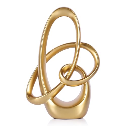 Estatua de nudo dorado de resina 7.1 in decorativa miniatura 1