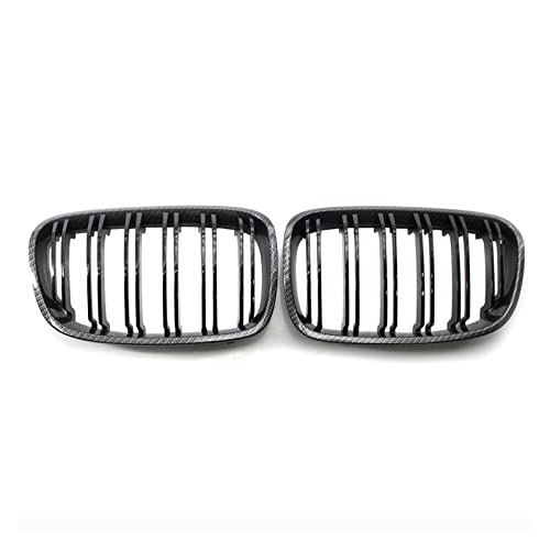 Rejilla de riñón de fibra de carbono para parachoques de Serie 1 F20 y F21 de 2010 a 2013