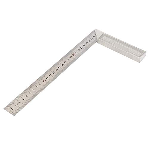 Cemaystic アルミニウム合金ストレートエッジ 30cm 90度 ? 精密直線端 木工用 測定ツール (濃厚なスタイル)