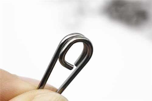150 piezas anillos divididos ovalados acero inoxidable pesca miniatura 4