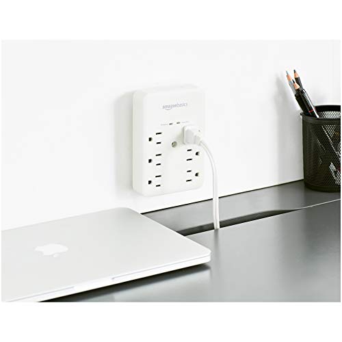 Amazon-Basics-6-Outlet-Wall-Mount-Surge-Protector-1080-Joules