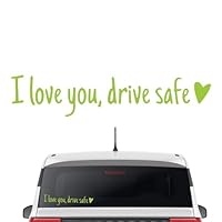 2 Stück 'I Love You Drive Safe' Spiegelaufkleber – Wasserdicht, Für Autofenster, Windschutzscheibe, Selbstklebend