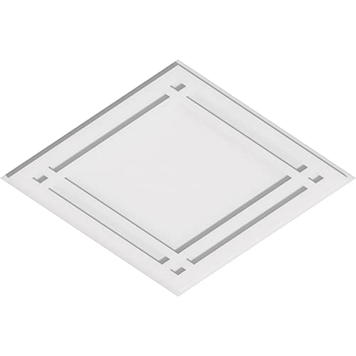 Image of Ekena Millwork CMP30X20DD Diamond Architectural Grade PVC Contemporary Urethane Ceiling Medallions 30 inchW x 20 inchH x 10 1 /2 inchC x 1 inchP