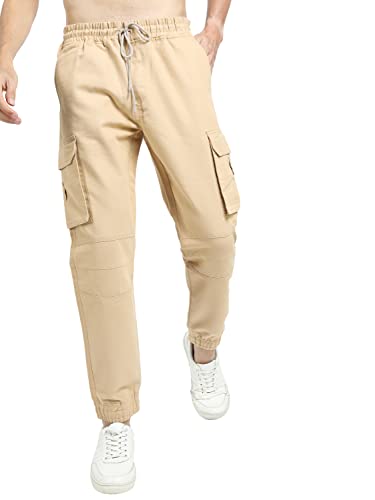 Image of KETCH Men Mid Rise Regular Fit Jogger Trouser