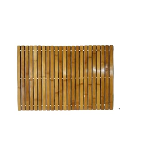 XIUsheUA Alfombra de baño de bambú Antideslizante, Impermeable, for Cocina, Multifuncional, for baño, Sauna, SPA, Dormitorio, Accesorios para Ducha, Bañera