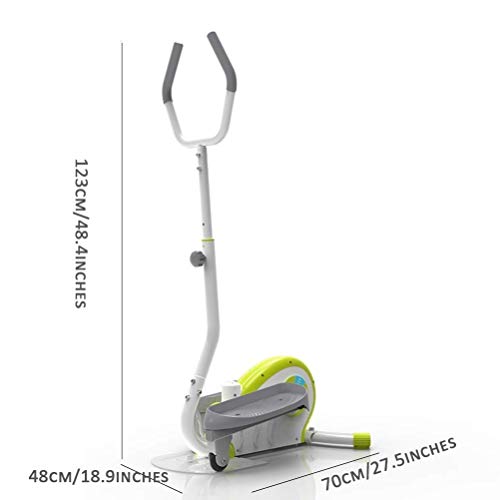 Image of Elliptical Twist Swing Stepper with Armrests with Adjustable Resistance for Cardio Workout & Strength Training with LED