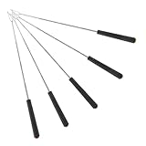 Photo Gallery tobbomey 5 pezzi forchette bbq acciaio con manico plastica colorata spiedini girarrosto manuali per hot dog e marshmallow utensili grigliata resistenti e facili da usare Photo Gallery tobbomey 5 pezzi forchette bbq acciaio con manico plastica colorata spiedini girarrosto manuali per hot dog e marshmallow utensili grigliata resistenti e facili da usare